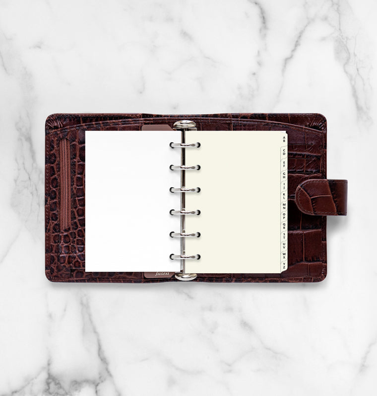 Cotton Cream A-Z Dividers - Pocket