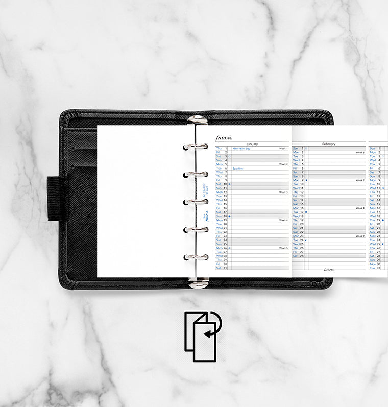 Vertical Year Planner - Mini 2026 English - 26-68102