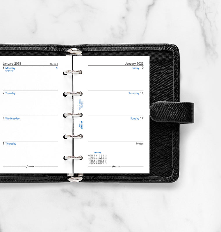 Filofax Refiller Vecka Per Uppslag Dagbok - Mini 2026 Engelsk 26-68121