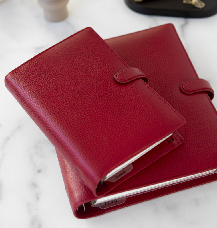 Finsbury Leather Organiser Scarlet