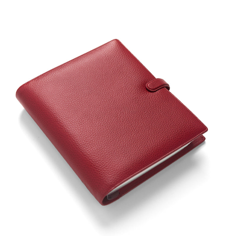 Finsbury A5 Leather Organiser Scarlet