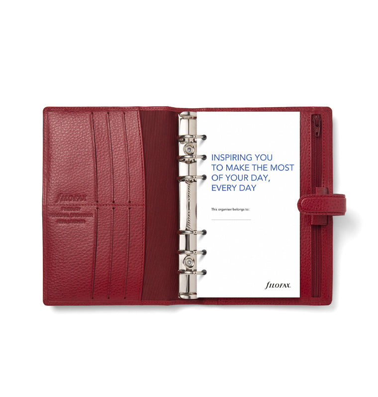 Finsbury Personal Leather Organiser Scarlet