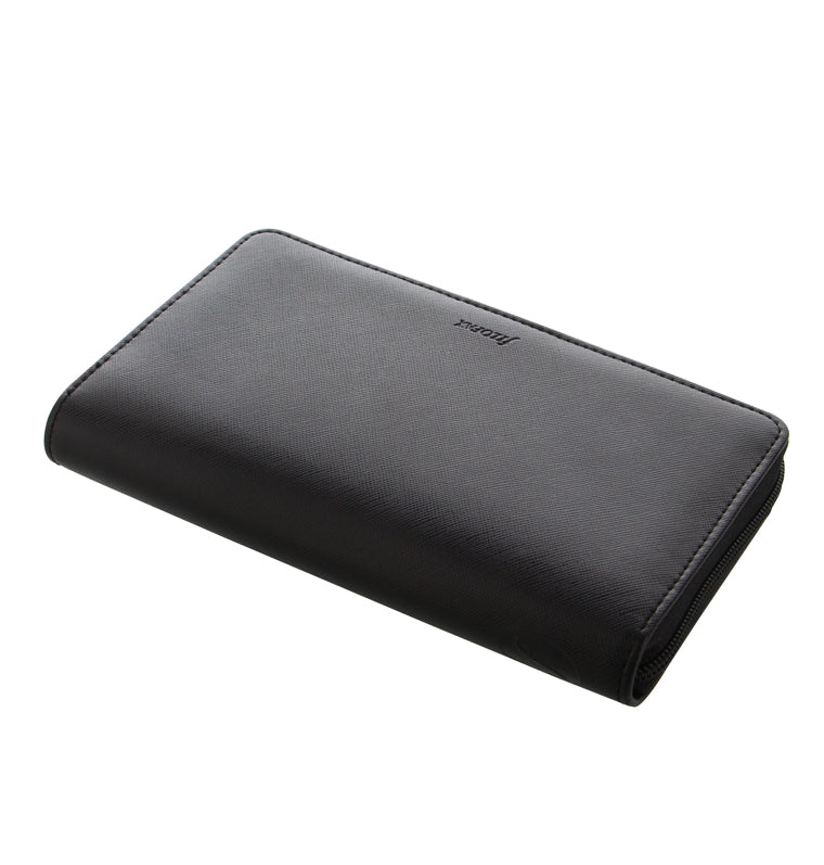 Filofax Saffiano Personal Compact Zip Organiser in Black - can be used as a wallet or purse