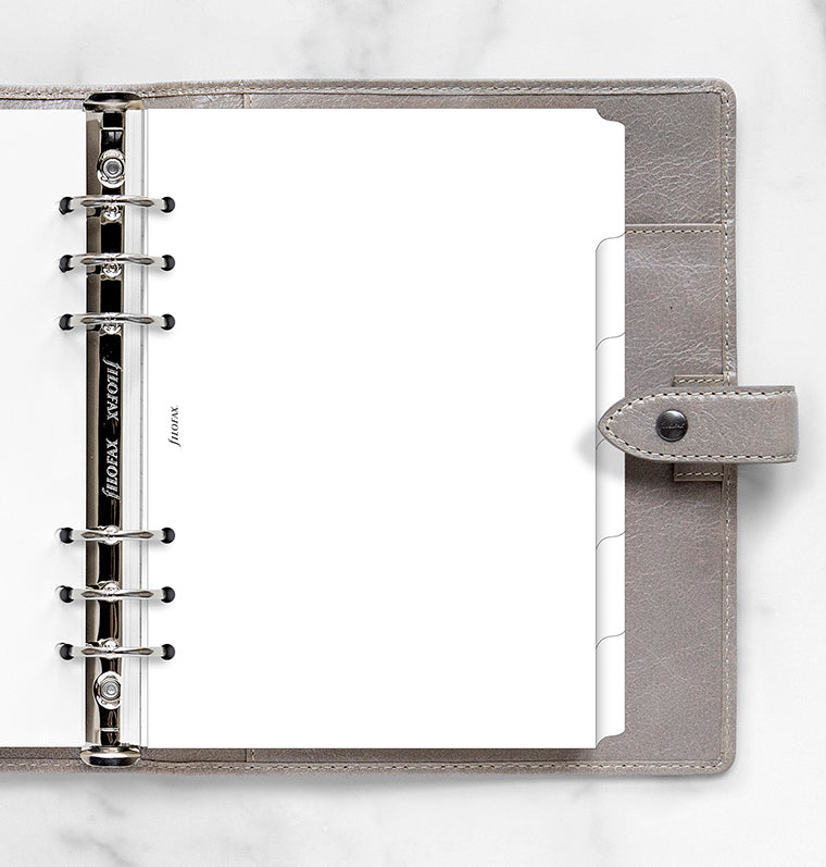 Filofax White A5 Dividers