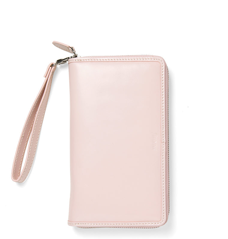 Filofax Malden Personal Compact Zip Leather Organiser in Pink